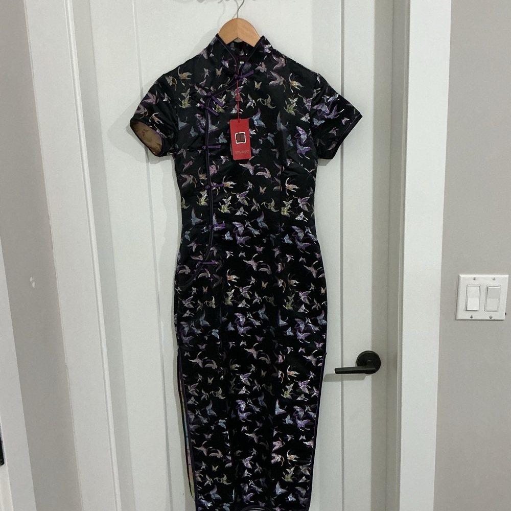 Vintage Made in Hong Kong Traditional Chinese Dress NWT